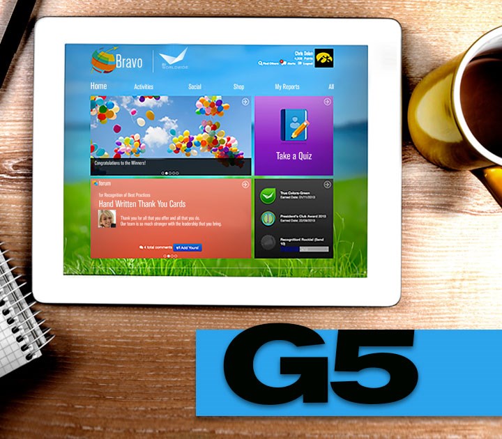 Employee Engagement, Employee Rewards and Employee Recognition with G5 Platform